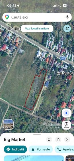 Teren de 4000 mp, în Central