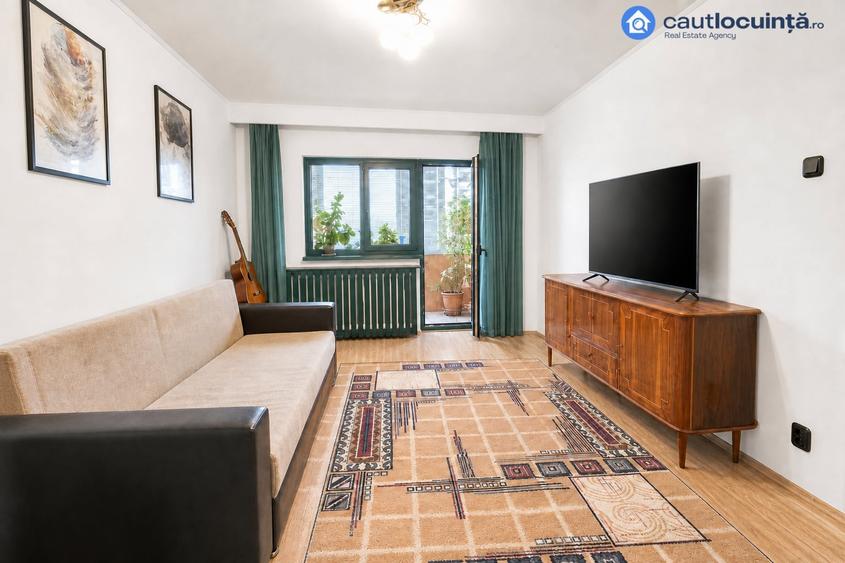 Apartament cu 3 camere decomandat, mobilat în Tineretului