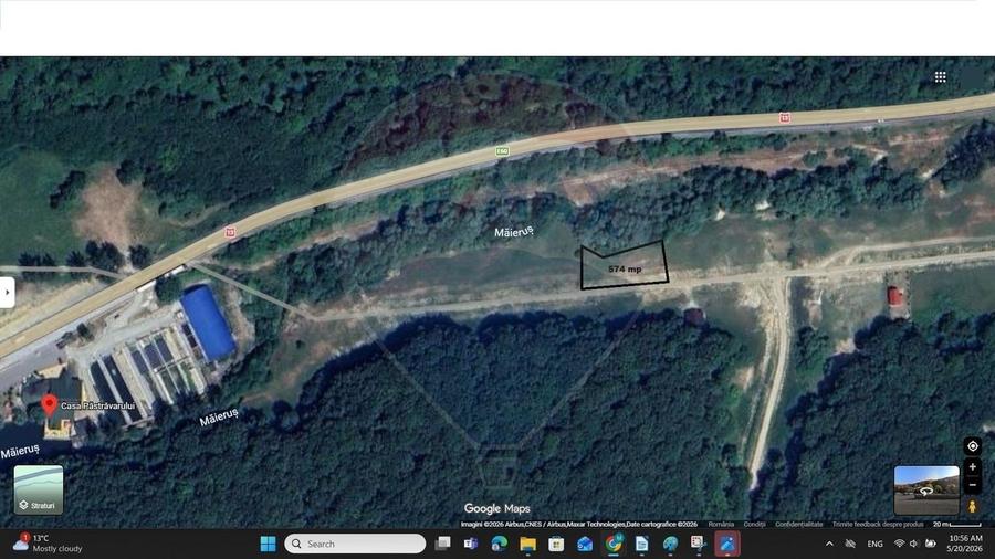 Teren Construcții intravilan de 574 mp, în Măieruș