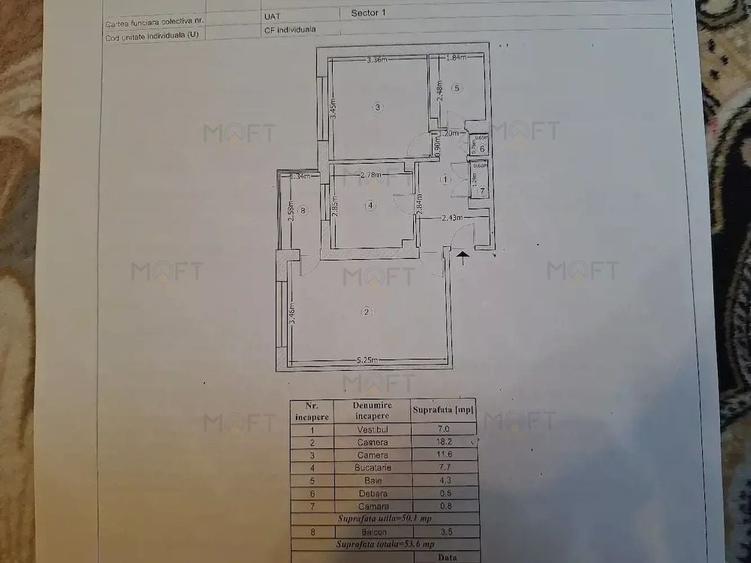 Apartament cu 2 camere decomandat în Aviației