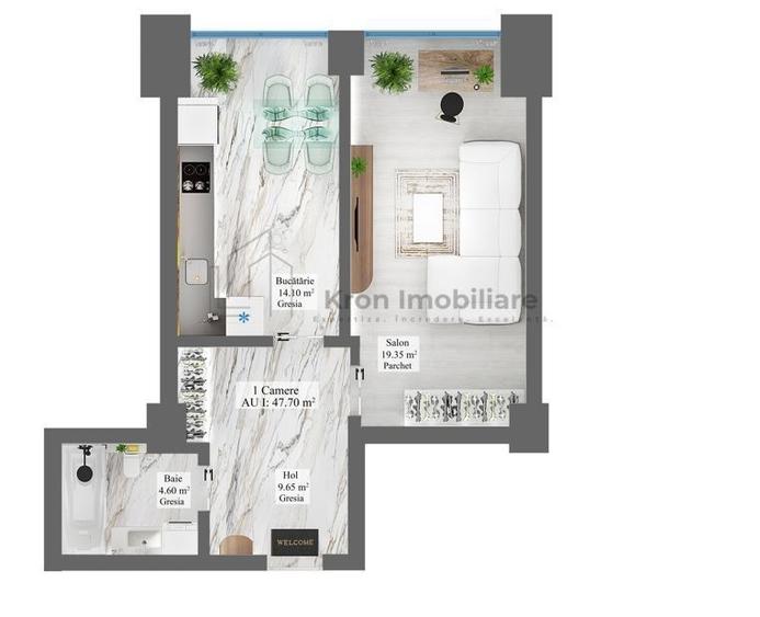 Apartament cu 5 camere decomandat în Nord