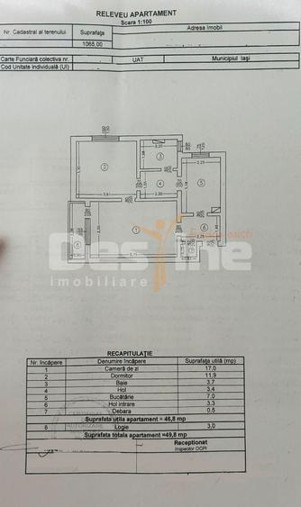 Apartament cu 2 camere decomandat în Tudor Vladimirescu