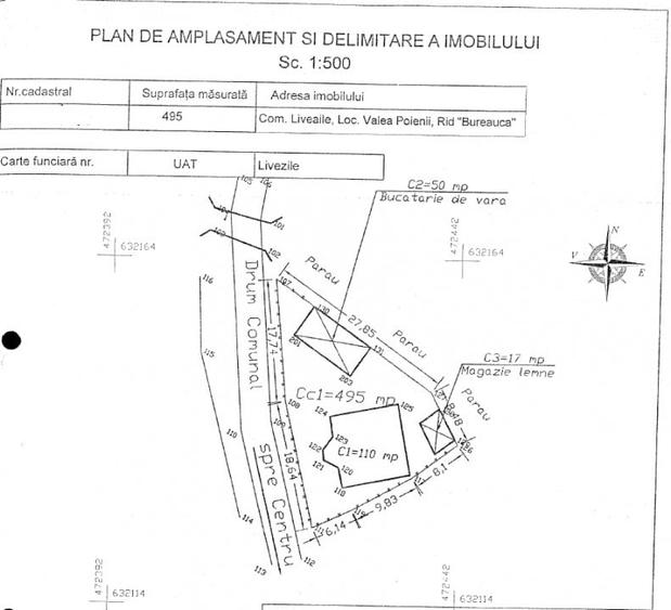 Casă individuală cu 6 camere cu Teren 493 Mp în Valea Poenii