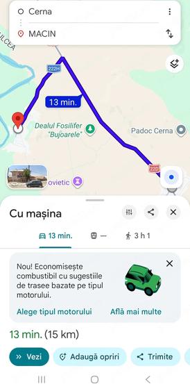 Casă cu 2 camere cu Teren 466 Mp în Cerna