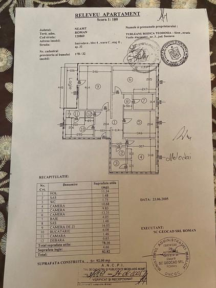 Apartament cu 4 camere decomandat în Central