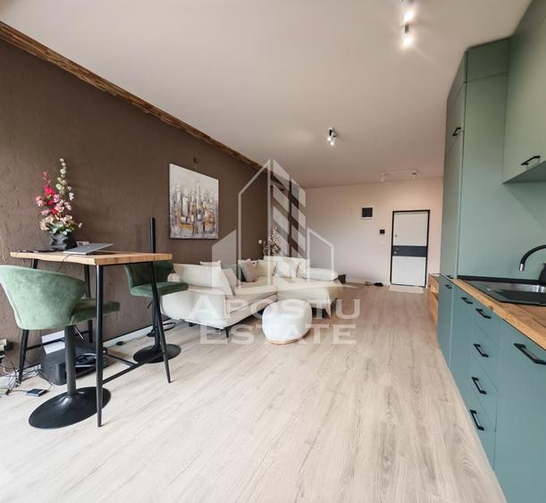 Apartament cu 2 camere semidecomandat, mobilat în Torontalului