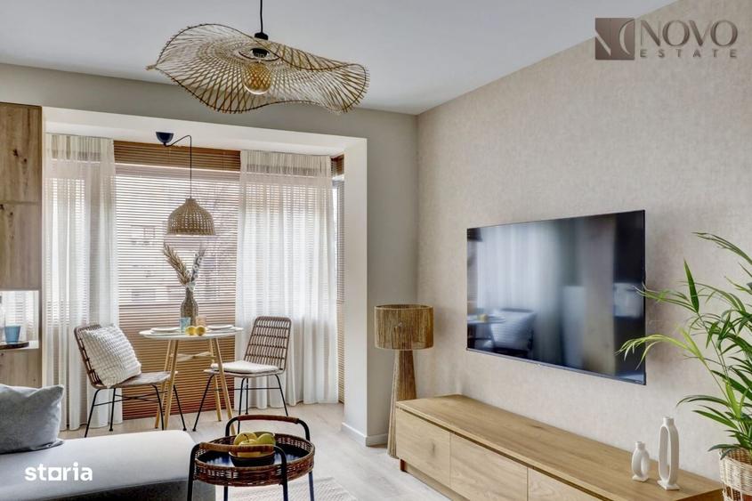 Apartament cu 2 camere semidecomandat, mobilat în Ștefan cel Mare