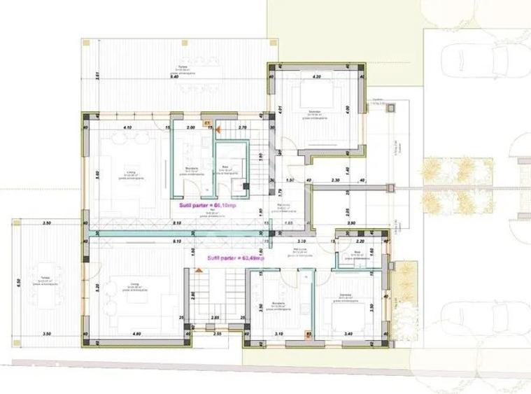 Duplex cu 5 camere cu Canalizare în Giarmata