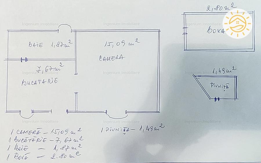 Garsoniera Centrul Istoric la 200m Casa Armatei - 7