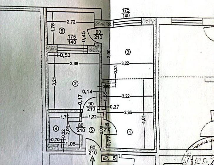 Apartament cu 2 camere semidecomandat în Vest