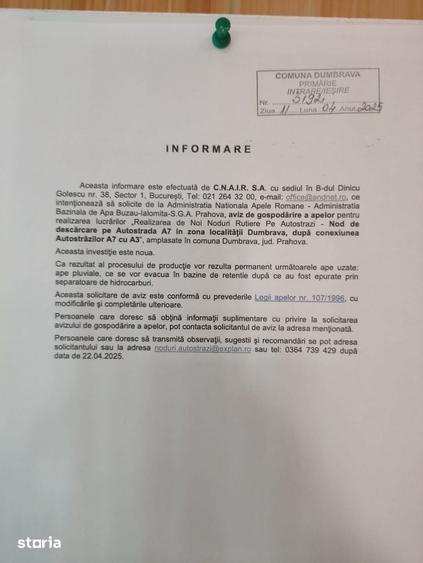 Prahova Teren intravilan liber 1500mp comuna Dumbrava - 1