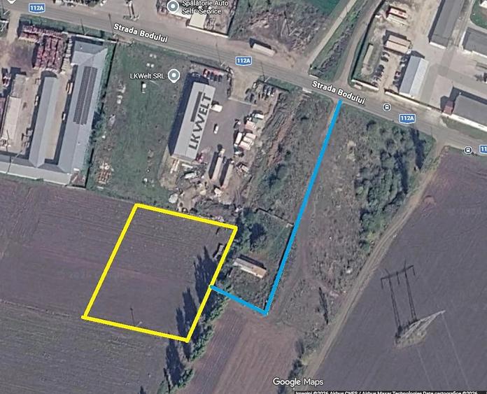 Teren de 5000 mp, în Hălchiu