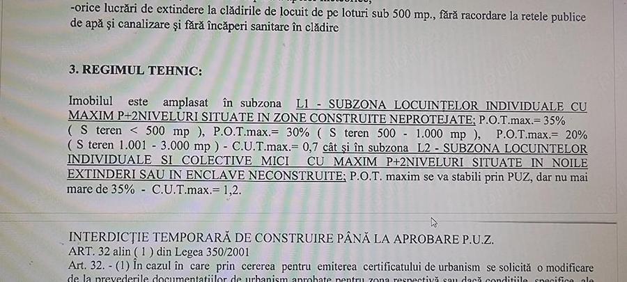 Teren de 400 mp, în Zăvoi