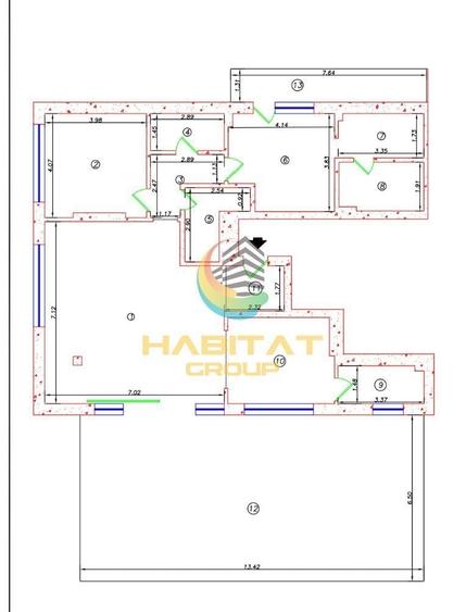 Penthouse 3 camere / 97 mp / mutare imediata - 13