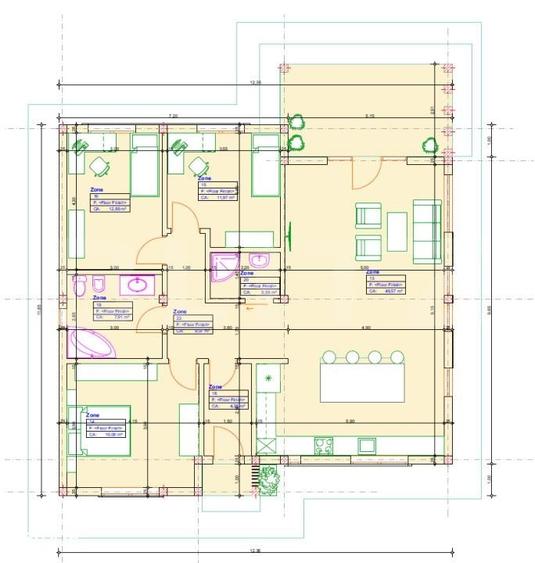 Casă cu 4 camere cu Teren 440 Mp în Micro 16