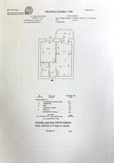 Apartament cu 2 camere decomandat în Theodor Pallady