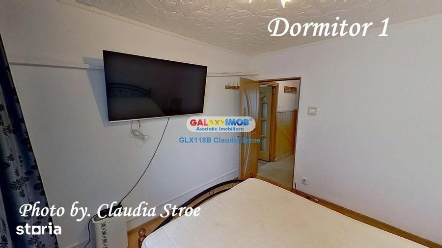 Apartament cu 3 camere semidecomandat, mobilat în Berceni