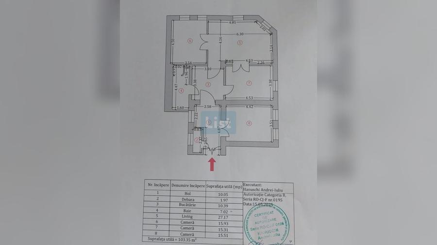 Apartament cu 4 camere semidecomandat în Ultracentral