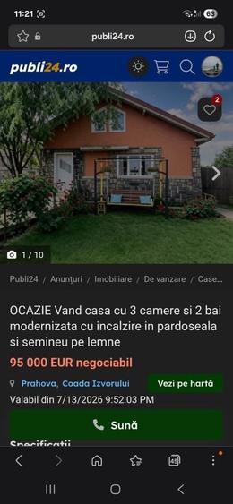 Casă cu 4 camere în Coada Izvorului