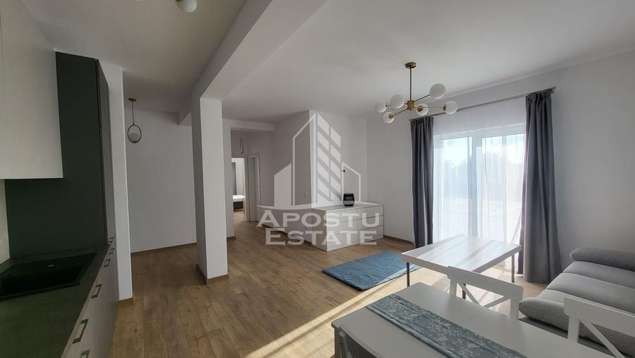 Apartament cu 2 camere semidecomandat, mobilat în Torontalului