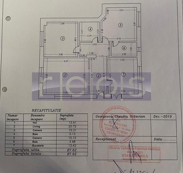 Apartament cu 3 camere decomandat în Bucureștii Noi