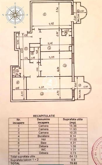 Apartament 3 camere Centru Hala Centrala - 8