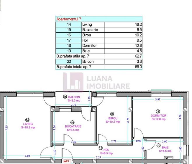 Apartament 3 camere | Selimbar - Lidl | NOU | intabulat | C1 - 8