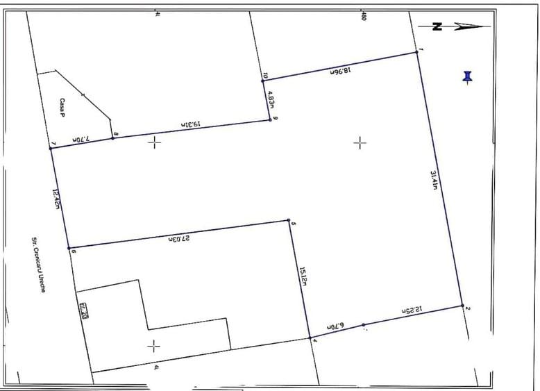 Teren Construcții intravilan de 937 mp, în Ronaț