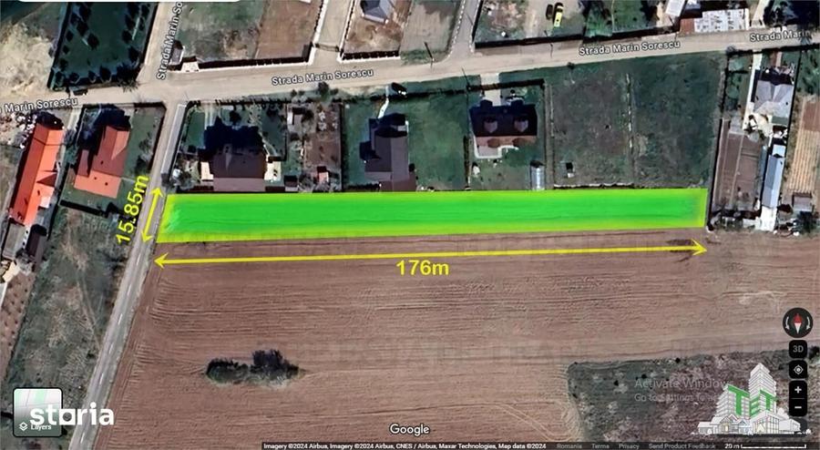Teren de 2500 mp, în Snagov