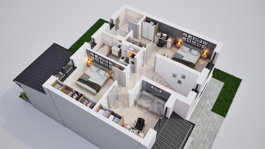 Duplex cu 4 camere cu Canalizare în Șura Mică