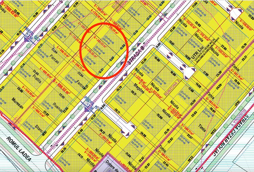 Teren Construcții intravilan de 735 mp, în Borhanci