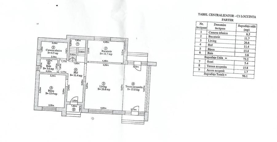 Casă individuală cu 6 camere cu Teren 700 Mp în Corbeanca