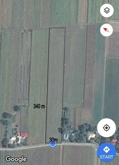 Teren de 10000 mp, în Budești