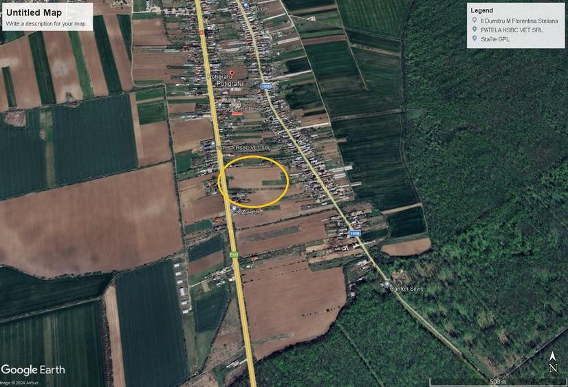 Teren Construcții intravilan de 4958 mp, în Potigrafu