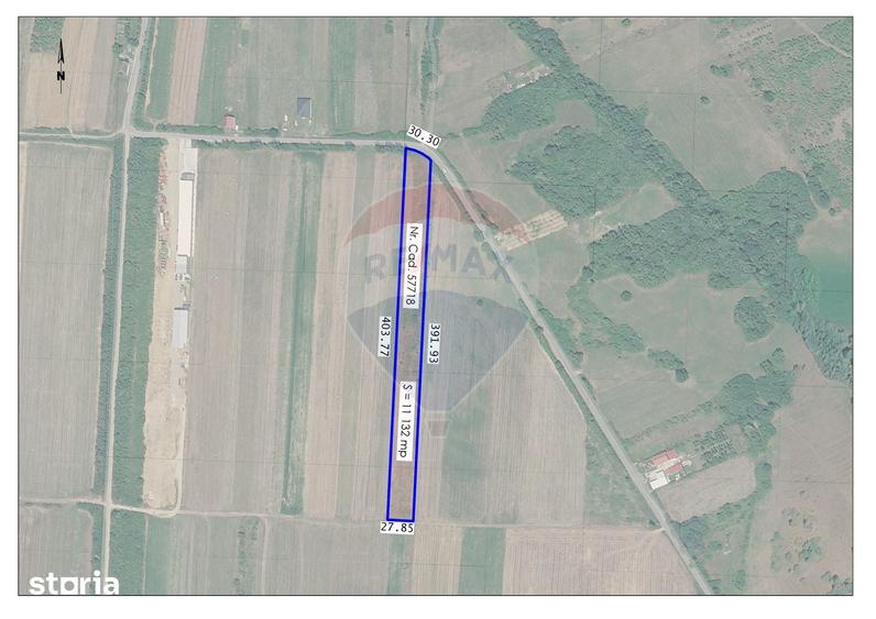 Teren de 11132 mp, în Saca