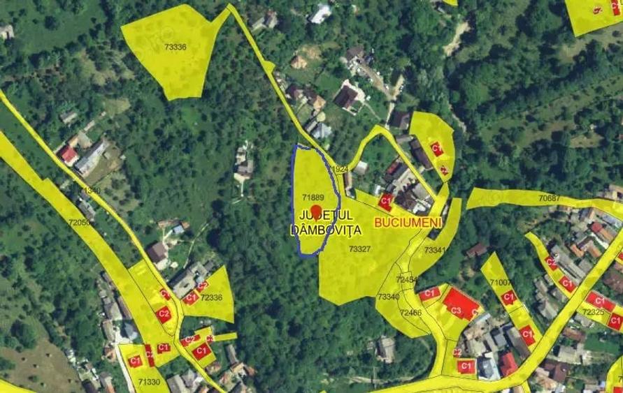 Teren de 1935 mp, în Valea