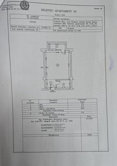 Garsonieră decomandată, mobilată în Otopeni