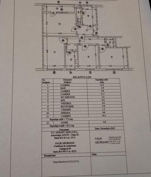 Apartament cu 4 camere decomandat, mobilat în Vest