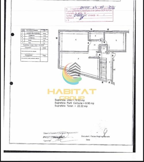 Apartament cu 3 camere semidecomandat, mobilat în Central