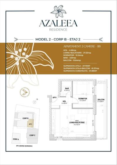 Apartament cu 2 camere semidecomandat în Unirii