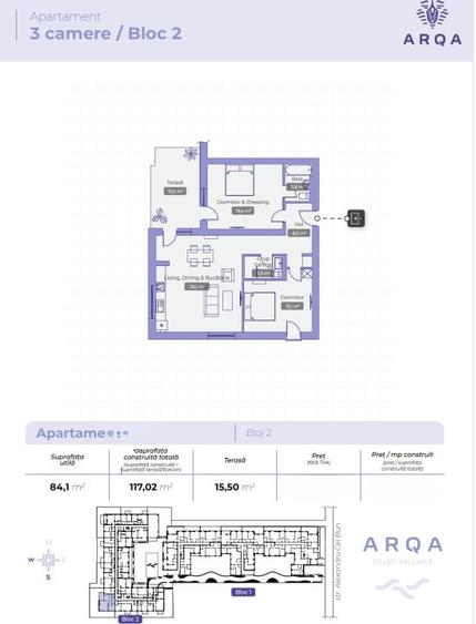 Apartament cu 3 camere decomandat în Iancu Nicolae
