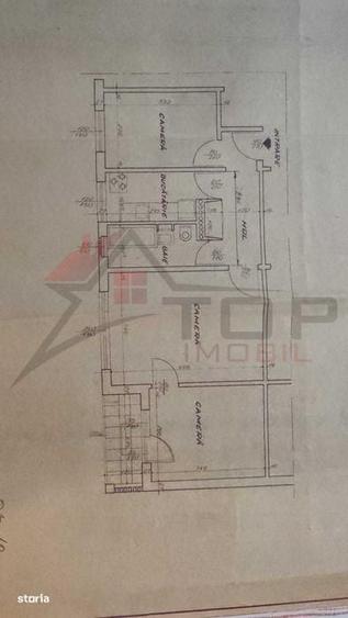 Apartament cu 3 camere semidecomandat în Albești