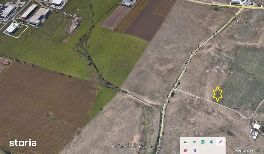 Teren de 10000 mp, în Vest