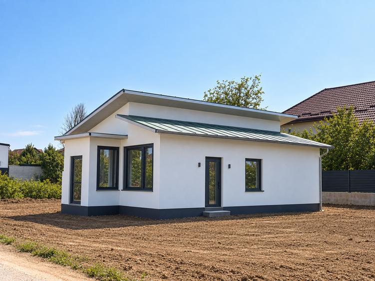 Casă individuală cu 3 camere cu Canalizare în Domnești
