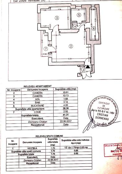 Apartament cu 2 camere semidecomandat în Victoriei