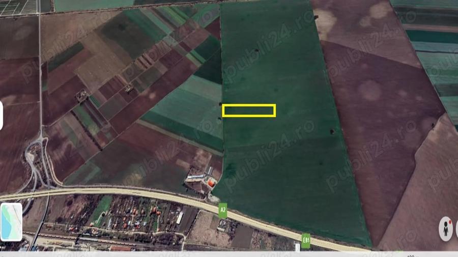 Teren de 276000 mp, în Est