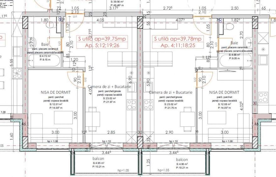 Apartament cu 2 camere în Bercu Roșu