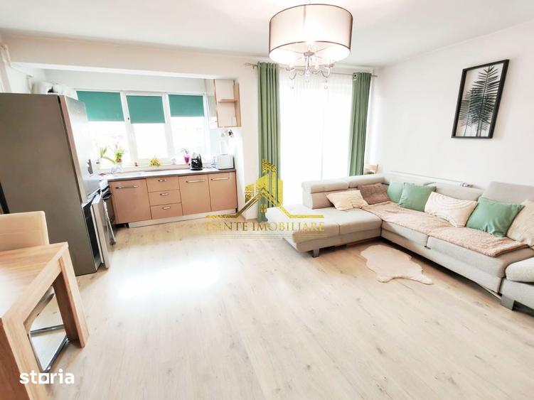 Apartament cu 2 camere semidecomandat, mobilat în Între Lacuri