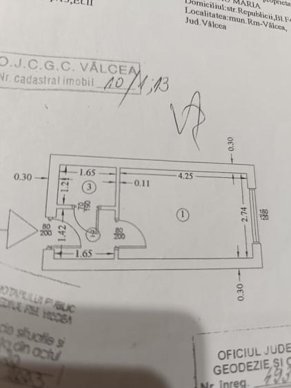 Garsonieră nedecomandată, mobilată în Nord