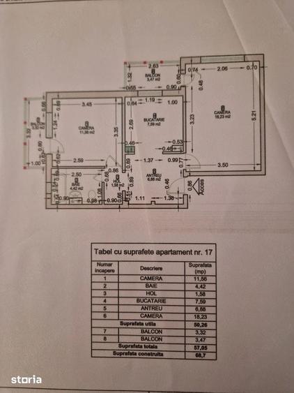 Apartament cu 2 camere decomandat în Soarelui — fotografia 1